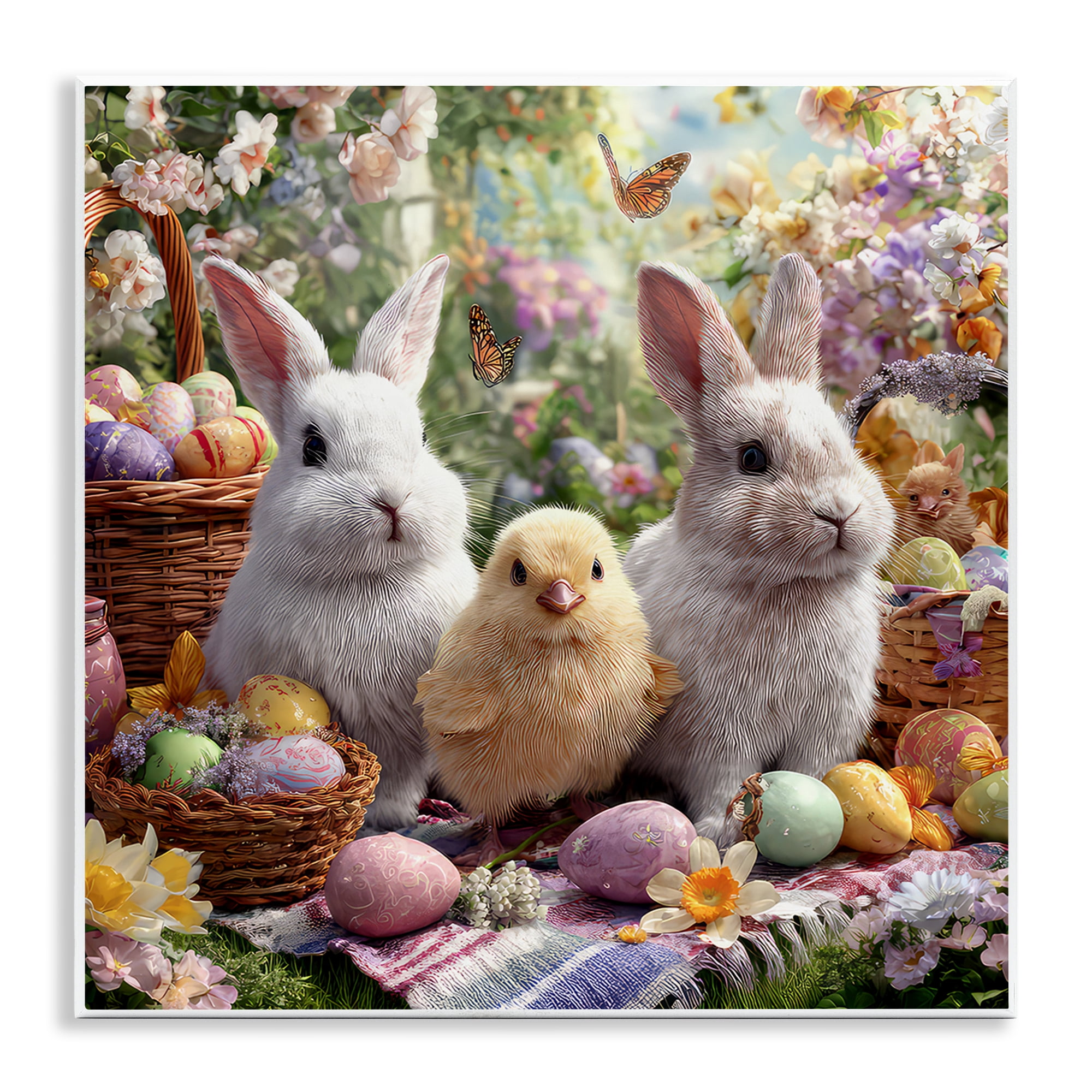 Stupell Industries Easter Animals & Eggs Wall Plaque Art, design by The Wands Want