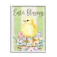 thumbnail image 1 of Stupell Industries Easter Blessings Text Striped Yellow Chick Egg Basket , 16 x 20, Design by ND Art, 1 of 5