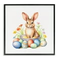 thumbnail image 1 of Stupell Industries Easter Bunny & Eggs Holiday Painting Black Framed Art Print Wall Art, 12 x 12, 1 of 10