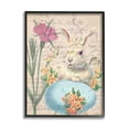 thumbnail image 1 of Stupell Industries Easter Bunny Spring Blue Egg Vintage Postal Script, 11 x 14, Design by Daphne Polselli, 1 of 7