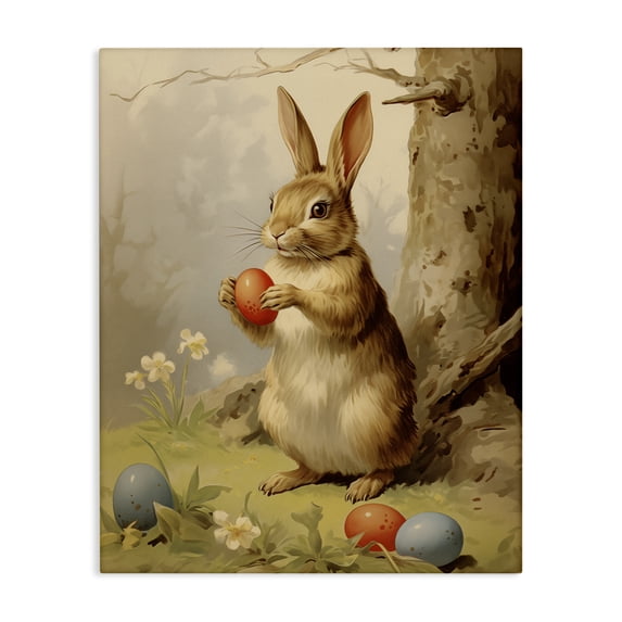 Easter Bunny in Nature Canvas Art, 36 x 48, Made In USA