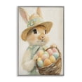 thumbnail image 1 of Stupell Industries Cottage Easter Egg Basket Rabbit Gray Framed Giclee Art, 12 x 18, by The Prints Vibe, 1 of 8