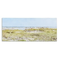 Stupell Industries Eastern Beach Grass Landscape Painting Gallery Wrapped Canvas Art Print Wall Art, 24 x 10