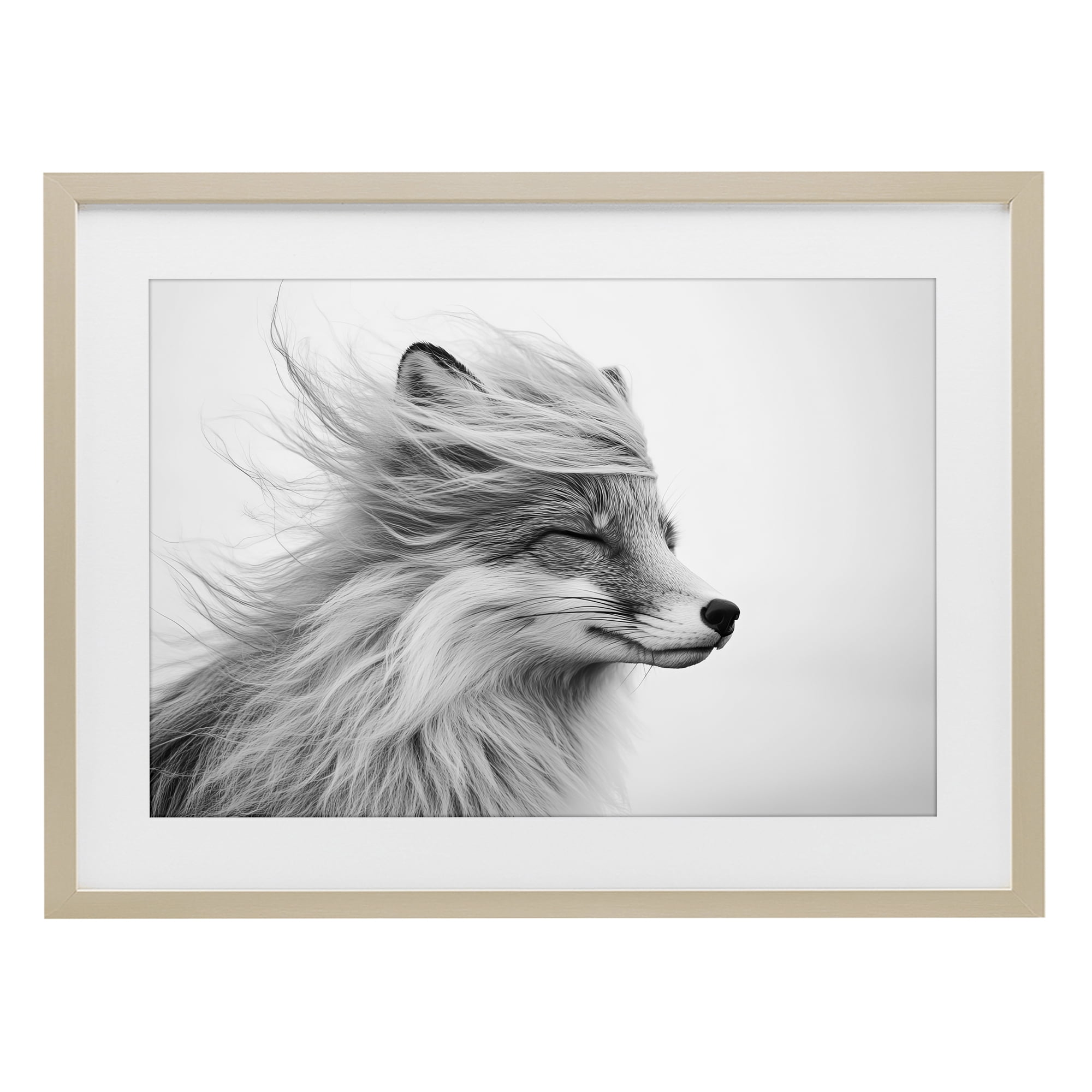 Stupell Industries Easy Breezy Fox Birch Framed Print Under Glass, design by Tina LeCour