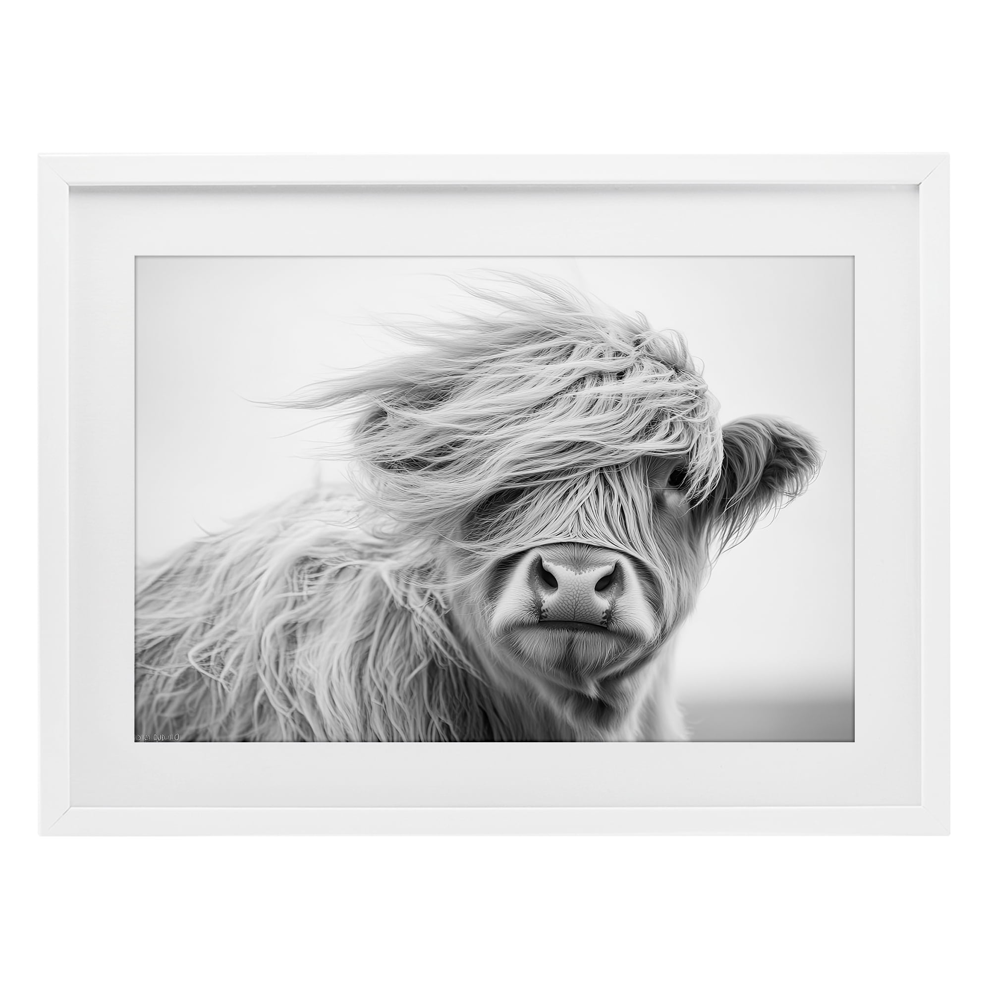 Stupell Industries Easy Breezy Highland White Framed Print Under Glass, design by Tina LeCour