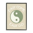 thumbnail image 1 of Stupell Industries Easy Come & Go Phrase Inspirational Painting Black Framed Art Print Wall Art, 16 x 20, 1 of 9