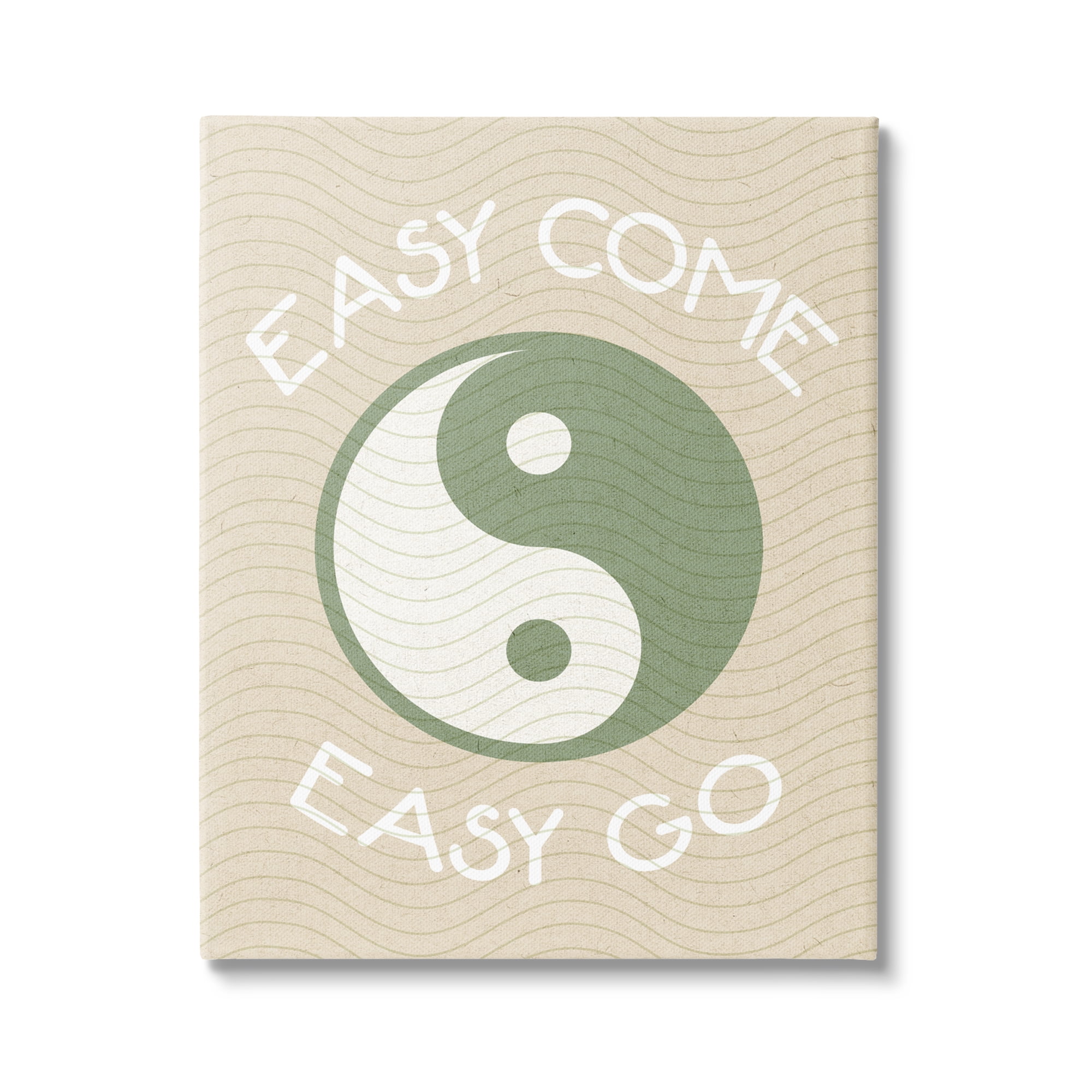 Stupell Industries Easy Come & Go Phrase Inspirational Painting Gallery Wrapped Canvas Print Wall Art, 30 x 40