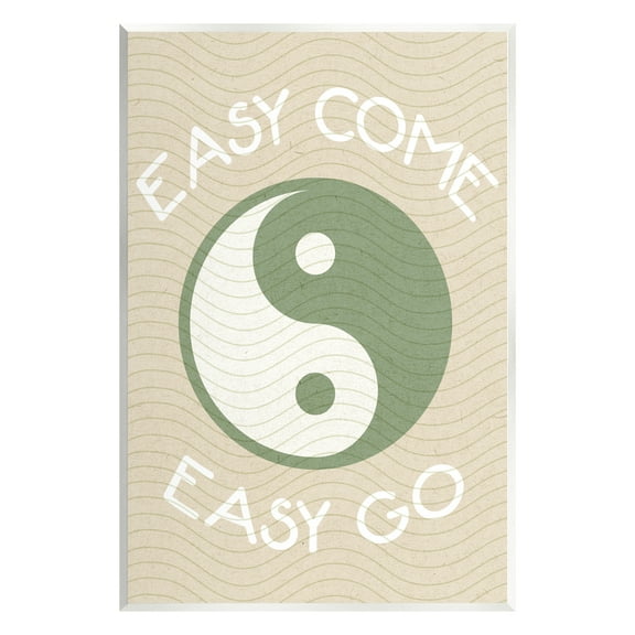 Stupell Industries Easy Come & Go Phrase Inspirational Painting Unframed Art Print Wall Art, 10 x 15