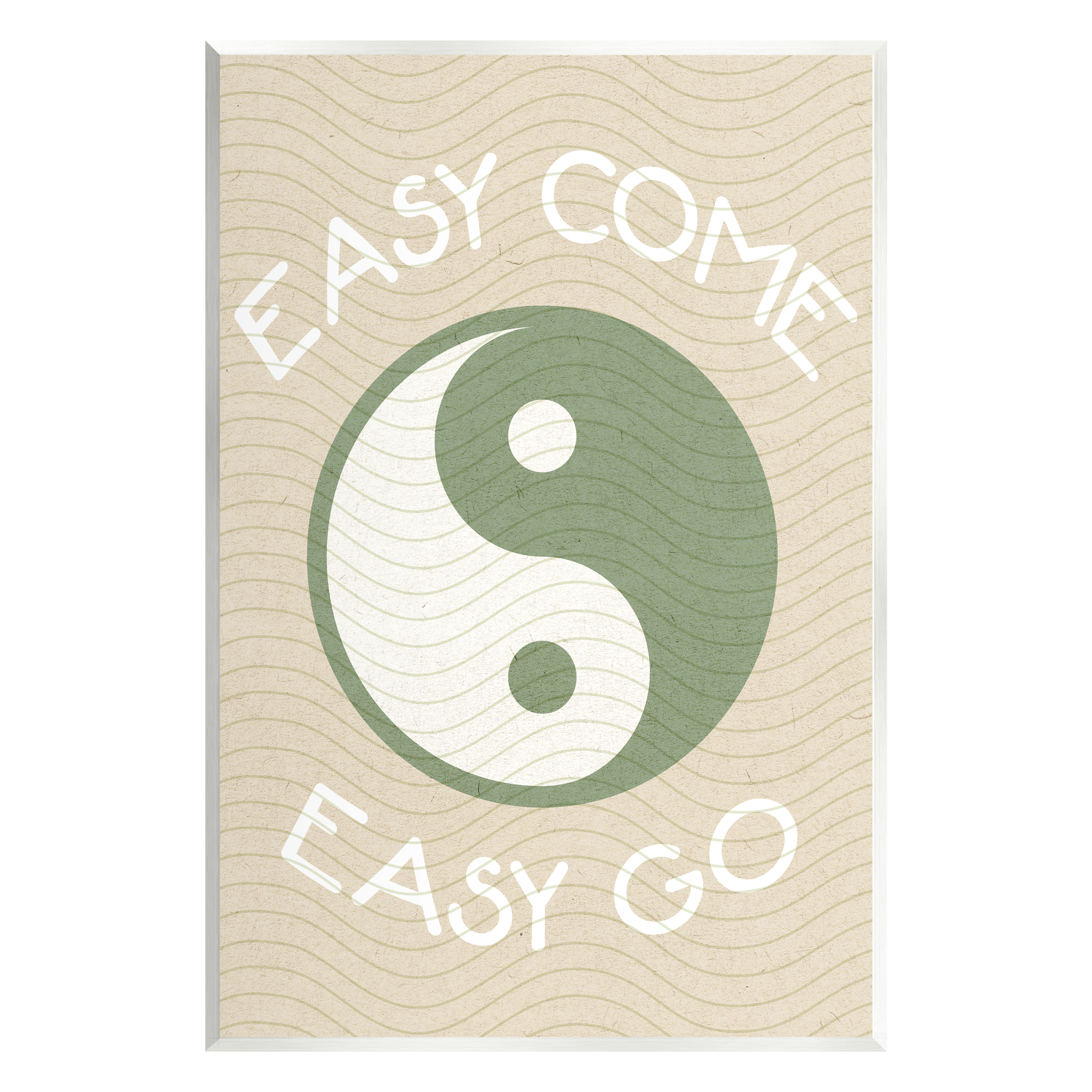 Stupell Industries Easy Come & Go Phrase Inspirational Painting Unframed Art Print Wall Art, 13 x 19