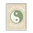 thumbnail image 1 of Stupell Industries Easy Come & Go Phrase Inspirational Painting White Framed Art Print Wall Art, 24 x 30, 1 of 9