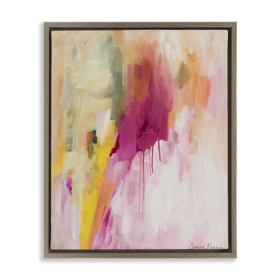 Stupell Industries Easy Like Sunday Morning Brown Framed Floater Canvas Wall Art design by Amira Rahim, 31 x 25