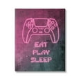 thumbnail image 1 of Stupell Industries Eat Play Sleep Pink Gamer Typography Painting Gallery Wrapped Canvas Print Wall Art, 16 x 20, 1 of 7