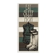 thumbnail image 1 of Stupell Industries Eat Sleep Fish Phrase Fishing Boots and Net Graphic Art Unframed Art Print Wall Art, 7x17, by Kim Allen, 1 of 6