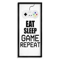 thumbnail image 1 of Stupell Industries Eat Sleep Game Repeat Controller Graphic Art Black Framed Art Print Wall Art, Design by Kim Allen, 1 of 7