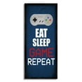 thumbnail image 1 of Stupell Industries Eat Sleep Game Repeat Pixel Typography Vintage Controller, 10 x 24, Design by Kim Allen, 1 of 5