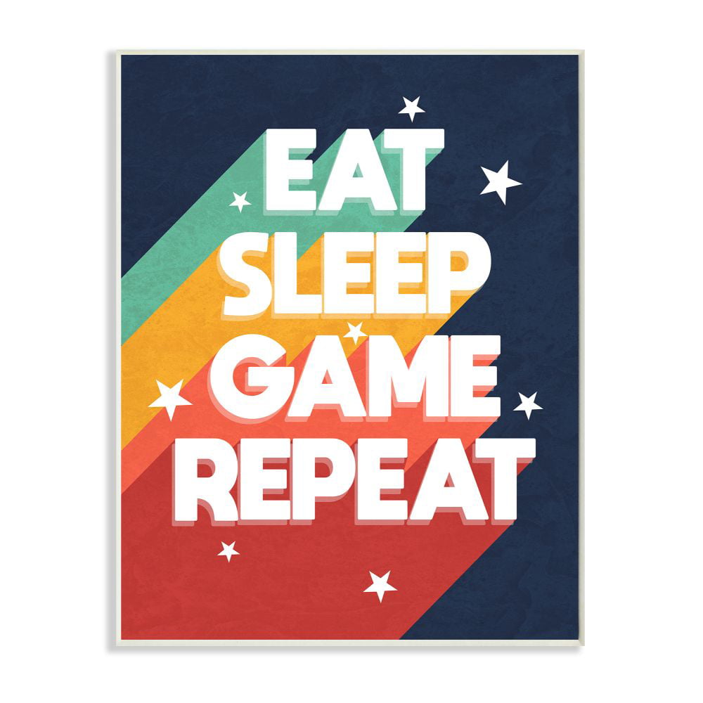 Sleep Game Poster Repeat Eat