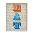 thumbnail image 1 of Stupell Industries Eat Vintage Striped Stamp Lettering Kitchen Sign Graphic Art Gray Framed Art Print Wall Art, Design by Graffitee Studios, 1 of 7
