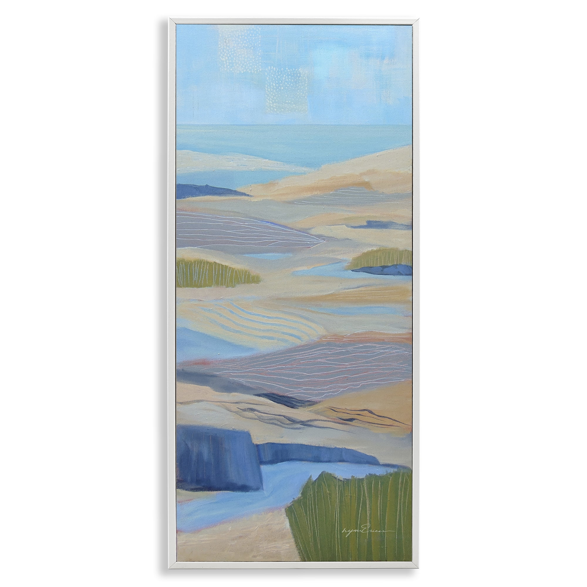 Stupell Industries Ebb & Flow Sand Dunes White Framed Giclee Art, design by Lynn Ericson Fine Art