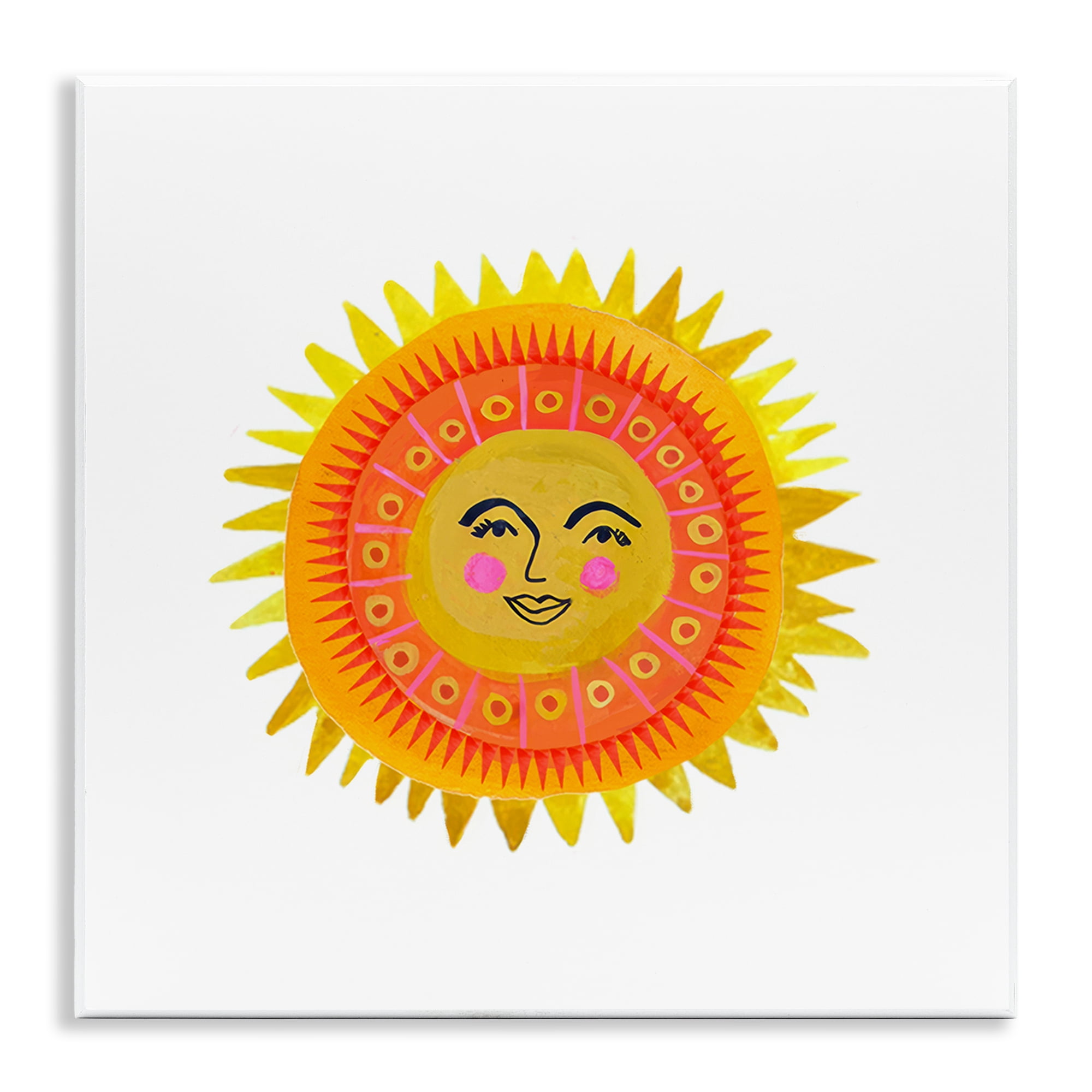 Stupell Industries Eccentric Bohemian Sun Wall Plaque Art, design by Katherine Herrell Studio