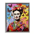 thumbnail image 1 of Stupell Industries Eccentric Butterflies Frida People Painting Gray Floater Framed Canvas Art Print Wall Art, 25 x 31, 1 of 2