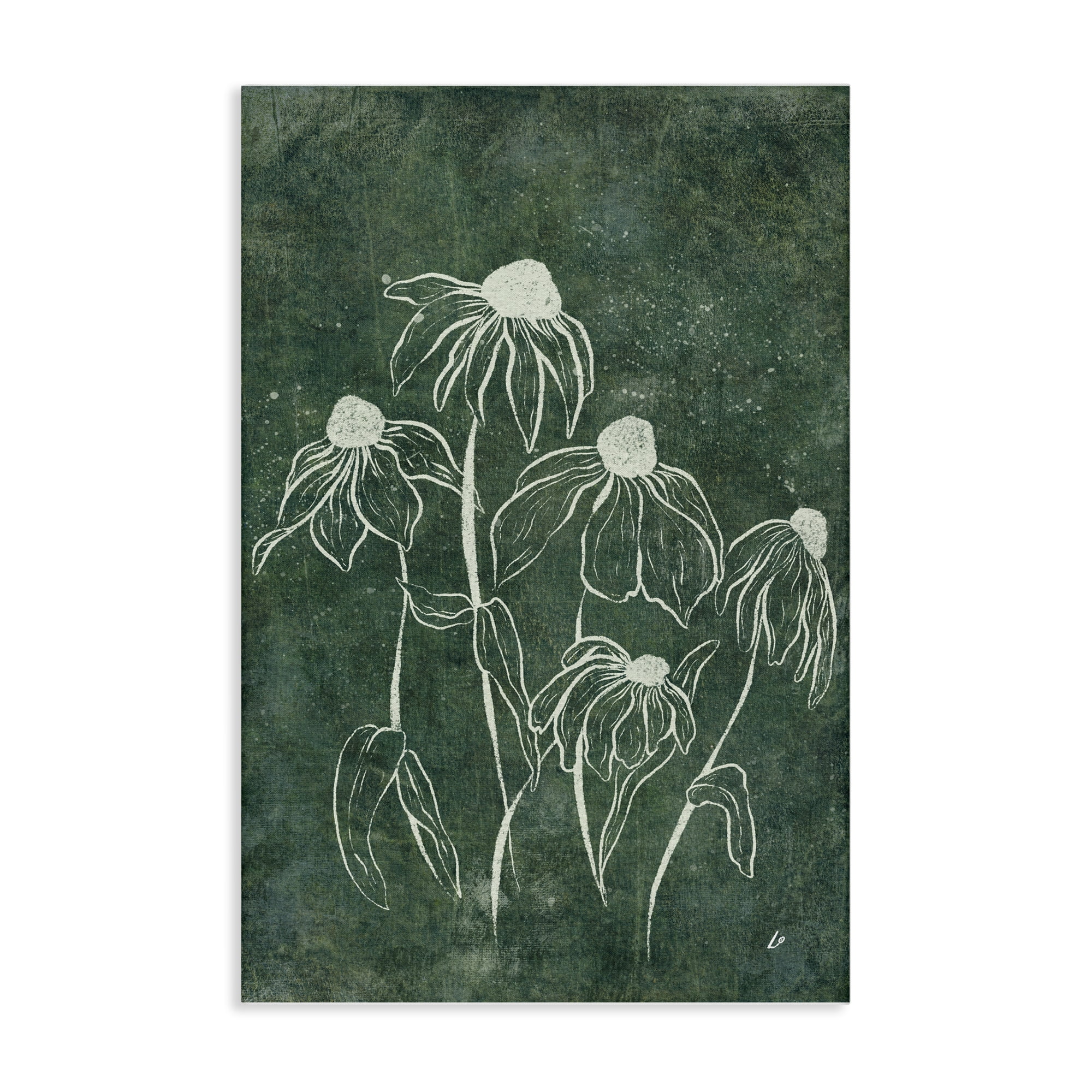 Stupell Industries Echinacea Garden Blooms Plants & Flowers Painting Wrapped Canvas Art Print Wall Art, 20 x 30