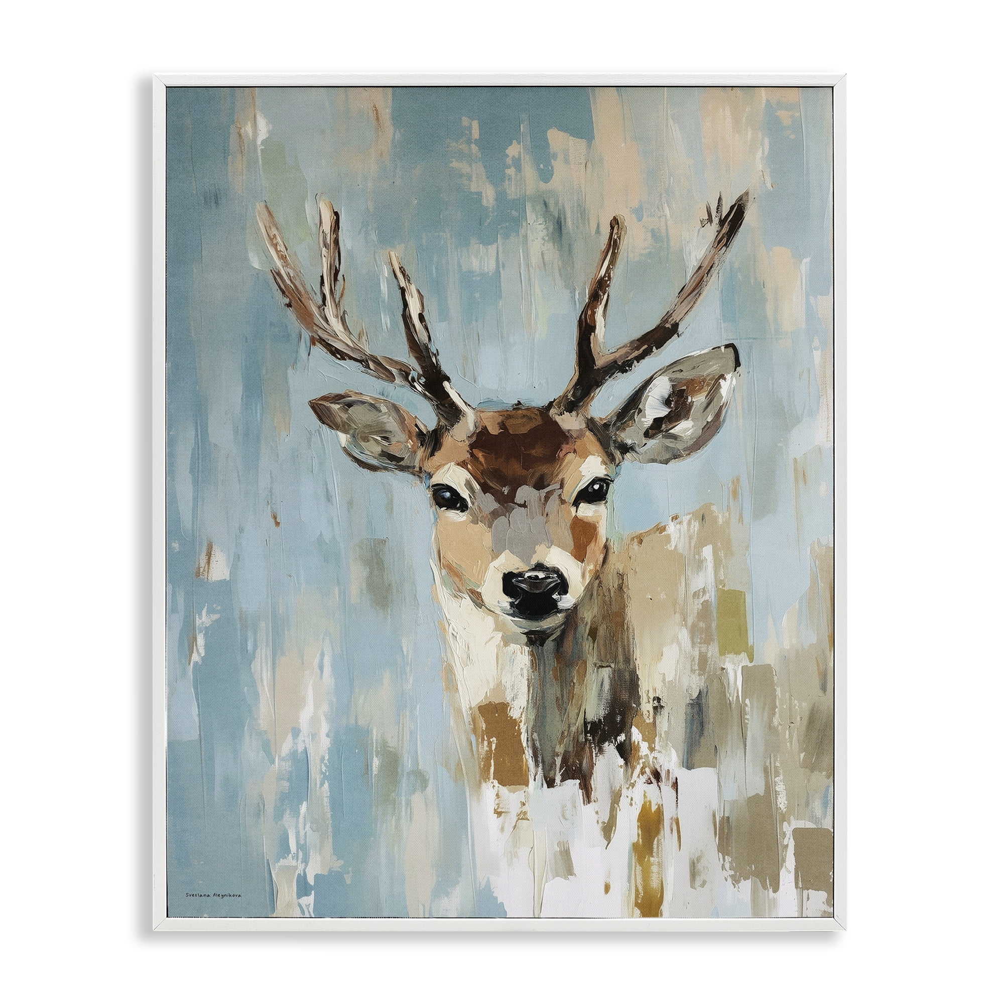 Stupell Industries Echoes Of The Wild White Framed Giclee Art, design by Svetlana Aleynikova