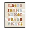 thumbnail image 1 of Stupell Industries Eclectic Alphabet with White Spiral Black Framed Giclee Art, 11 x 14, by Lil' Rue, 1 of 8