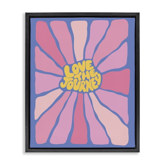 Stupell Industries Eclectic Black Floating Frame Canvas Art, 17 x 21, by Nancy McKenzie