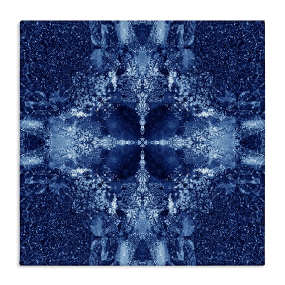 Stupell Industries Eclectic Blue Detailed Symmetry Canvas Art, 30 x 30, by El Perkin