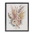 thumbnail image 1 of Stupell Industries Eclectic Boho Feathers & Roses Black Floating Frame Canvas Art, 25 x 31, by LSR Design Studio, 1 of 7