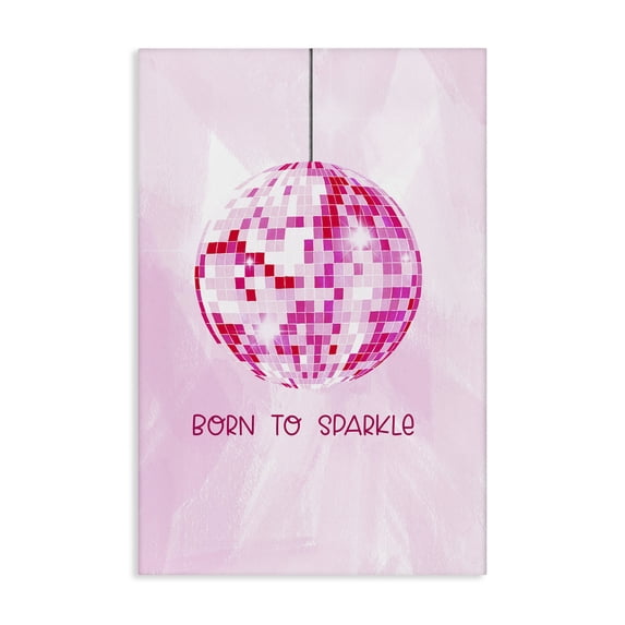 Stupell Industries Eclectic Born To Sparkle Disco Canvas Art, 20 x 30, by JJ Design House LLC