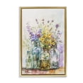 thumbnail image 1 of Stupell Industries Eclectic Bright Wildflower Jars Gold Floating Frame Canvas Art, 21 x 31, by Franklyn Gregory, 1 of 8