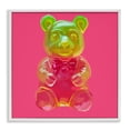 thumbnail image 1 of Stupell Industries Eclectic Candy Bear on Pink White Framed Giclee Art, 17 x 17, by Amelia Noyes, 1 of 8