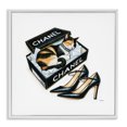 thumbnail image 1 of Stupell Industries Eclectic Cat Sleeping Heels Box White Framed Giclee Art, 12 x 12, by Amanda Greenwood, 1 of 8