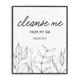 thumbnail image 1 of Stupell Industries Eclectic Cleanse Me From Sin Black Framed Giclee Art, 11 x 14, by Lettered and Lined, 1 of 8