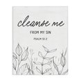 thumbnail image 1 of Stupell Industries Eclectic Cleanse Me From Sin Canvas Art, 16 x 20, by Lettered and Lined, 1 of 8
