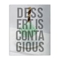 thumbnail image 1 of Stupell Industries Eclectic Dessert Is Contagious Mint Ice Cream Sundae Block Letter Typography Canvas Art, 16 x 20, by Lil' Rue, 1 of 7