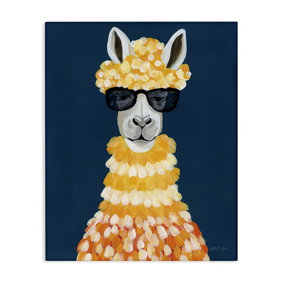 Stupell Industries Eclectic Fashionista Alpaca Portrait Canvas Art, 30 x 40, by Yvette St. Amant