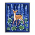 thumbnail image 1 of Stupell Industries Eclectic Fawn & Lupine Flowers Black Framed Giclee Art, 11 x 14, by Renee Thompson, 1 of 8