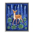thumbnail image 1 of Stupell Industries Eclectic Fawn & Lupine Flowers Gray Floating Frame Canvas Art, 25 x 31, by Renee Thompson, 1 of 8
