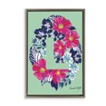 thumbnail image 1 of Stupell Industries Eclectic Floral Bloom Letter L Brown Floating Frame Canvas Art, 21 x 31, by Hannah Byatt, 1 of 8