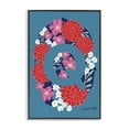 thumbnail image 1 of Stupell Industries Eclectic Floral Bloom Letter Q Black Framed Giclee Art, 12 x 18, by Hannah Byatt, 1 of 8