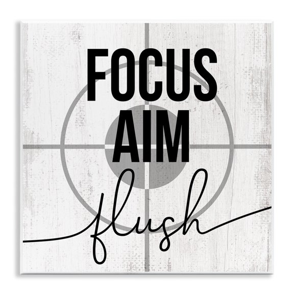 Stupell Industries Eclectic Focus Aim Flush Target Wall Plaque Art, 12 x 12, by Lil' Rue