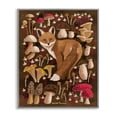 thumbnail image 1 of Stupell Industries Eclectic Fox & Cottage Mushrooms Gray Framed Giclee Art, 24 x 30, by Renee Thompson, 1 of 8