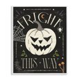 thumbnail image 1 of Stupell Industries Eclectic Fright This Way Phrase White Framed Giclee Art, 16 x 20, by Veronique Charron, 1 of 8
