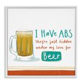 thumbnail image 1 of Stupell Industries Eclectic Funny Beer Phrase White Framed Giclee Art, 24 x 24, by Courtney Morgenstern, 1 of 8