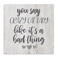 thumbnail image 1 of Stupell Industries Eclectic Funny Crazy Cat Lady Phrase Canvas Art, 24 x 24, by Gigi Louise, 1 of 7