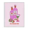 thumbnail image 1 of Stupell Industries Eclectic Funny Holiday Spirit Drinks White Framed Giclee Art, 24 x 30, by House of Lulu, 1 of 8