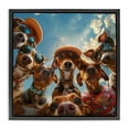 thumbnail image 1 of Stupell Industries Eclectic Funny Wiener Dog Selfie Black Floating Frame Canvas Art, 18 x 18, by Jim Baldwin, 1 of 8