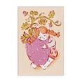 thumbnail image 1 of Stupell Industries Eclectic Girl Hugging Strawberry Canvas Art, 24 x 36, by Hannah Moren, 1 of 7